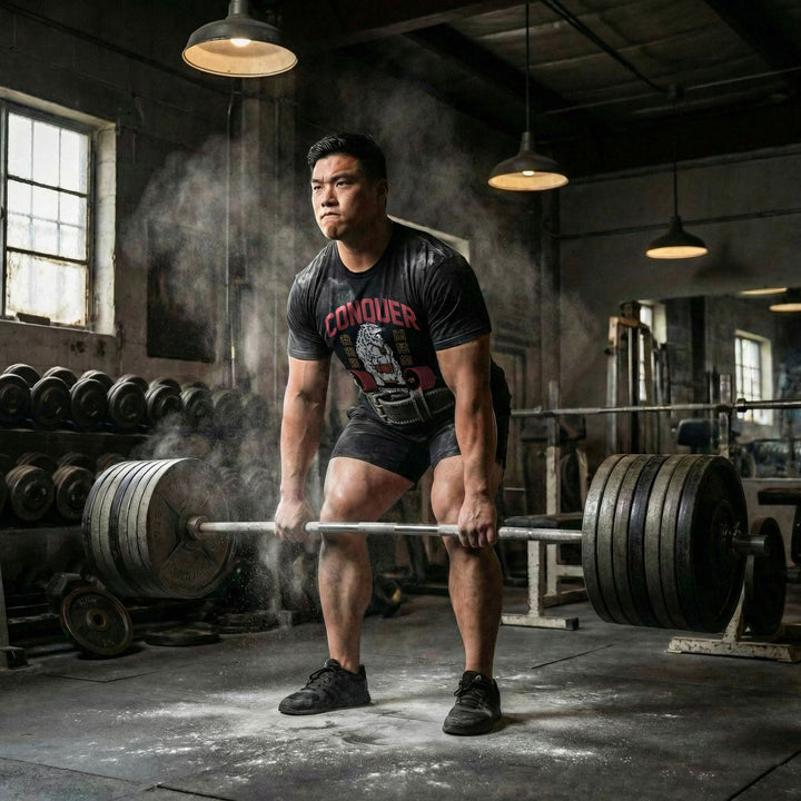 Conquer - Deadlifting Wolf V2 Tee - Conquering Barbell