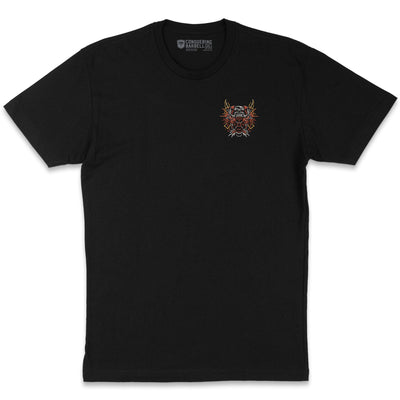 Conquer Dragon - Black Tee - Conquering Barbell