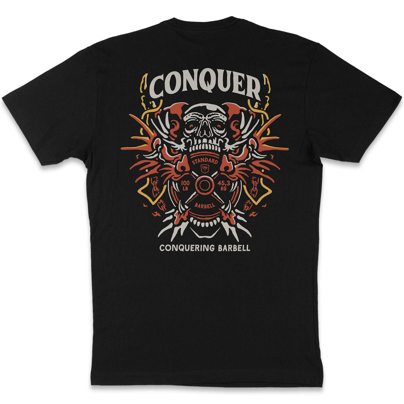 Conquer Dragon - Black Tee - Conquering Barbell