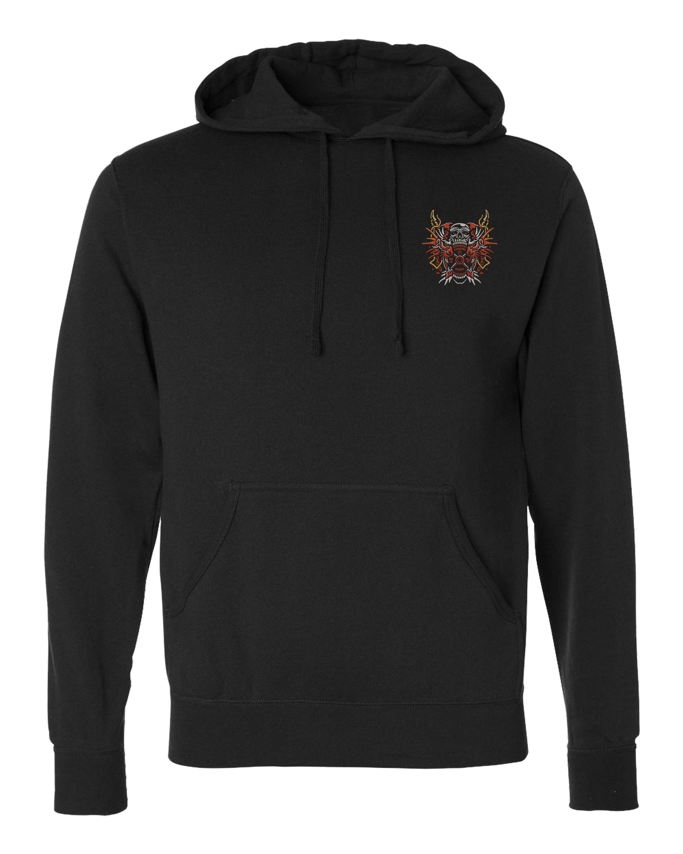 Conquer Dragon - on Black Pullover Hoodie - Conquering Barbell