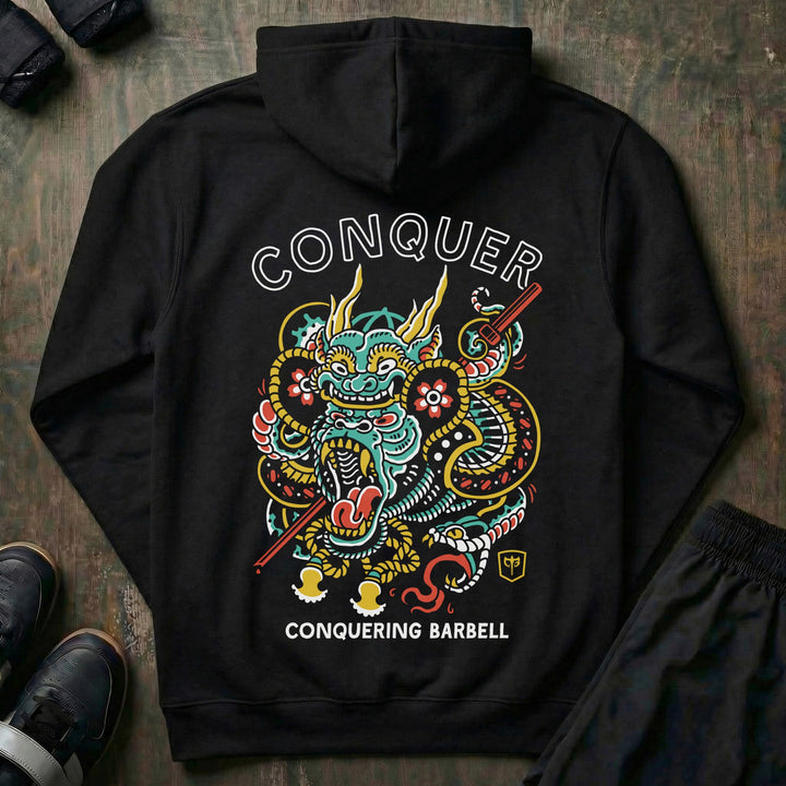 Conquer Gorilla pullover hoodie in Black