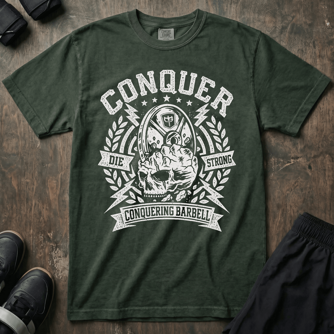 Conquer - Last Rep - Relaxed Fit Tee - Conquering Barbell