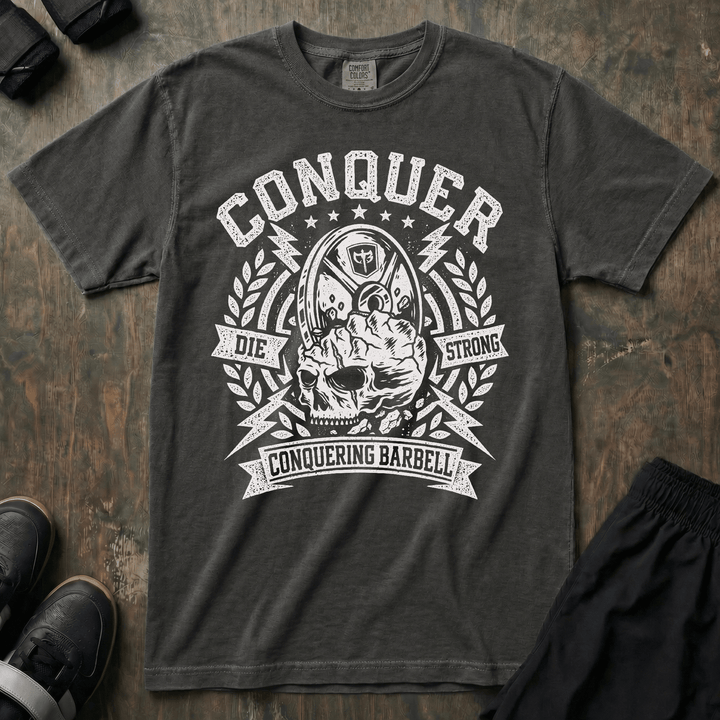 Conquer - Last Rep - Relaxed Fit Tee - Conquering Barbell