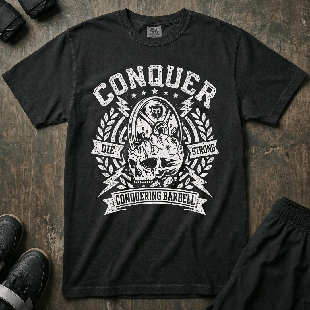 Conquer - Last Rep - Relaxed Fit Tee - Conquering Barbell