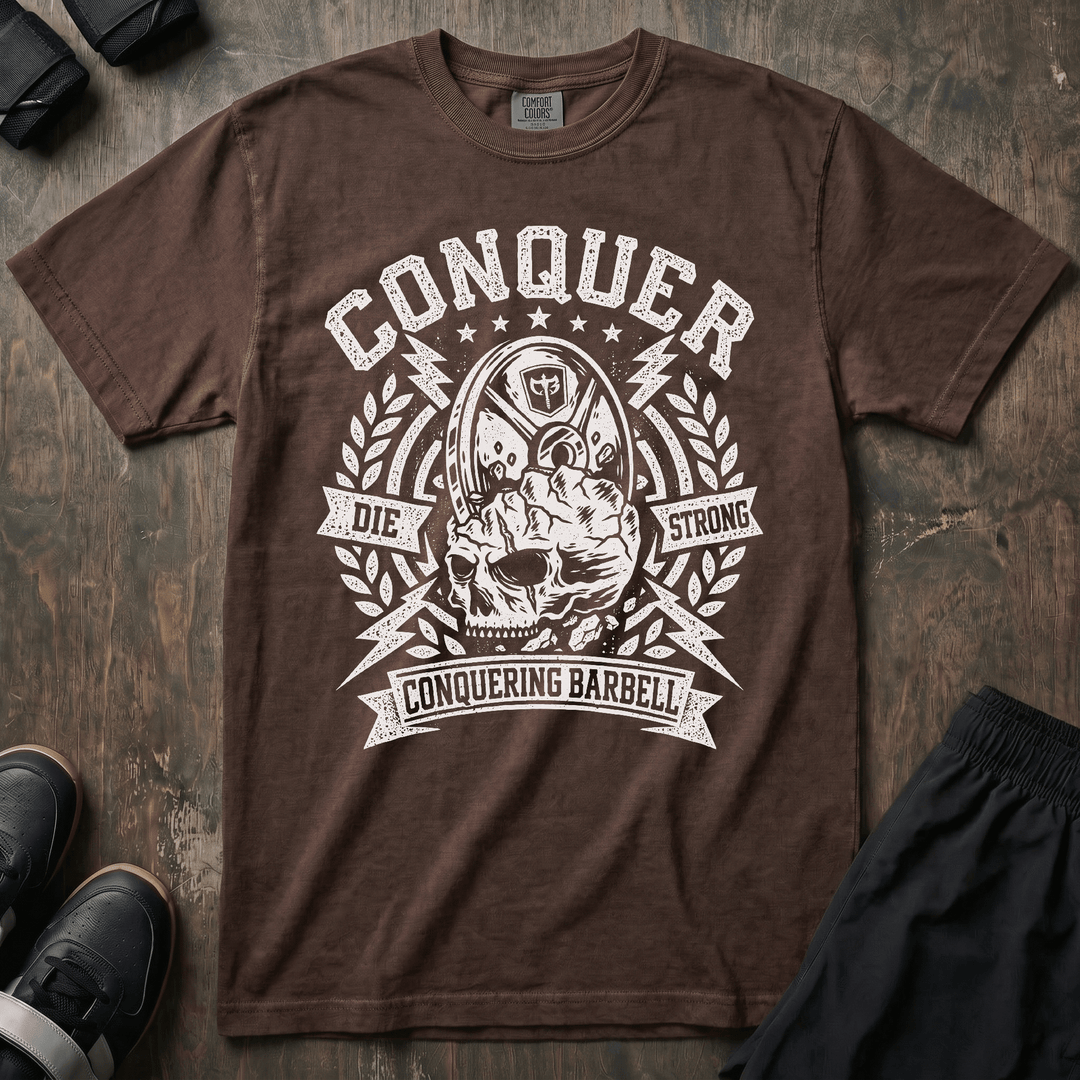 Conquer - Last Rep - Relaxed Fit Tee - Conquering Barbell