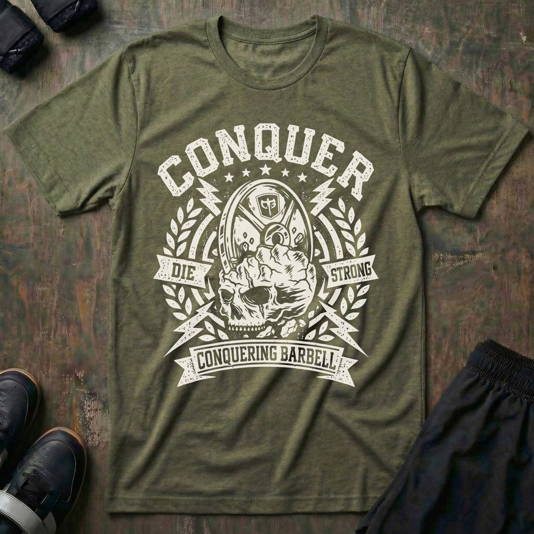Conquer - Last Rep Tee - Conquering Barbell