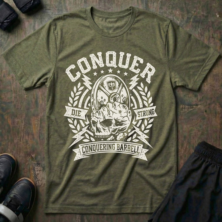 Conquer - Last Rep Tee - Conquering Barbell