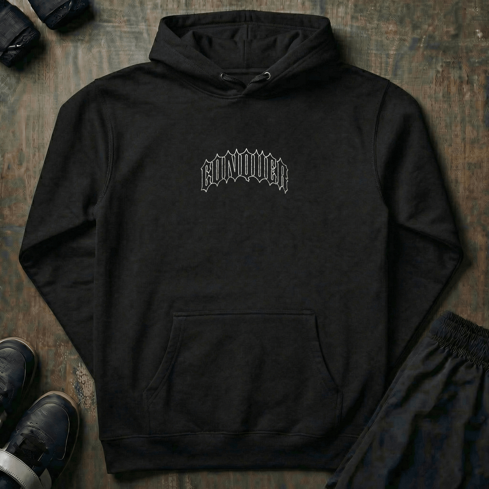 Conquer Ronin pullover hoodie in Black