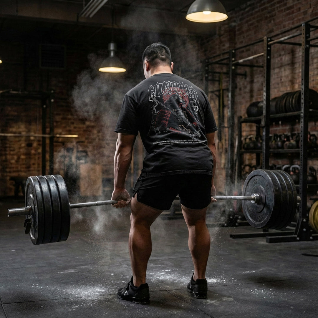 Conquer Ronin relaxed fit tee in Black