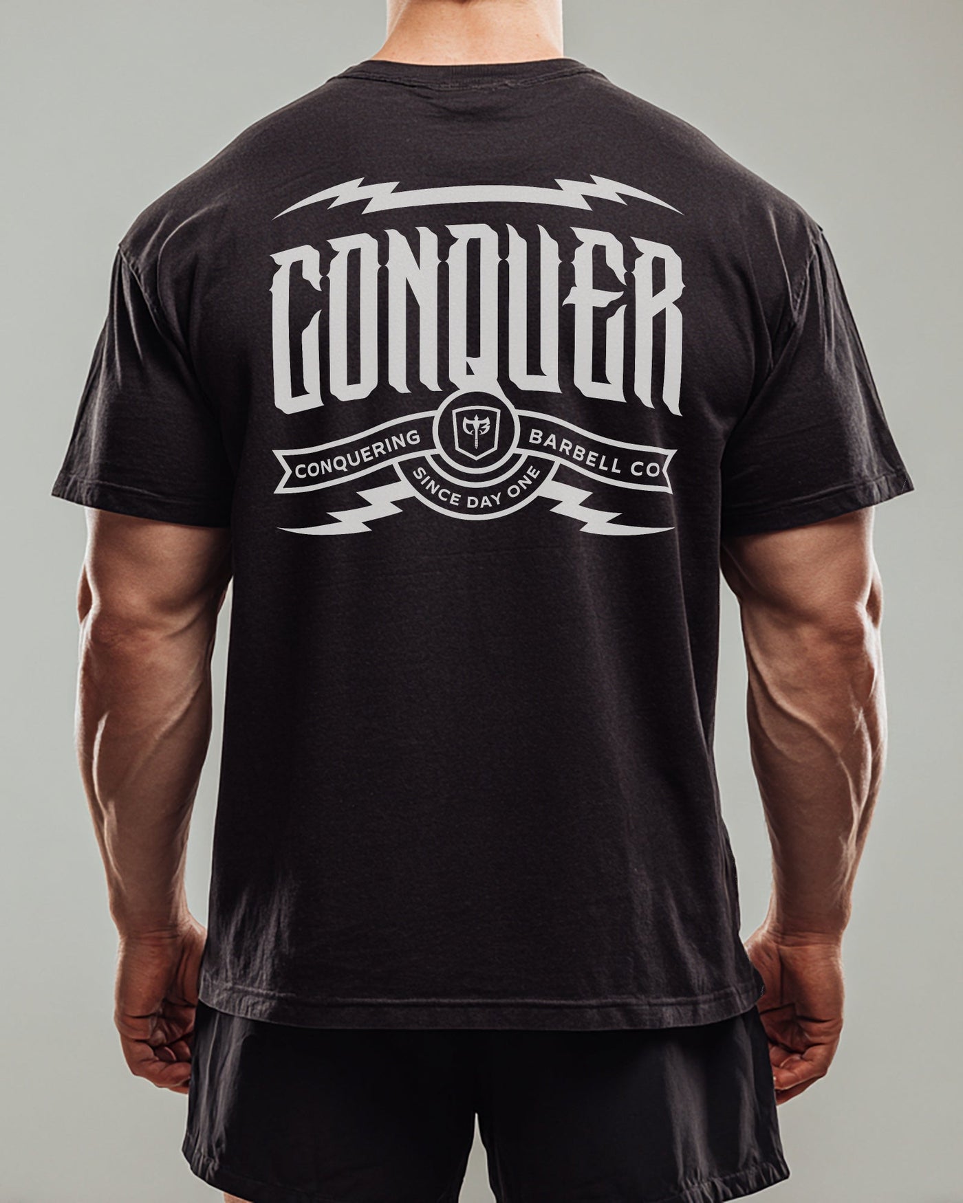 Conquer - Since Day One - Relaxed Fit tee - Conquering Barbell