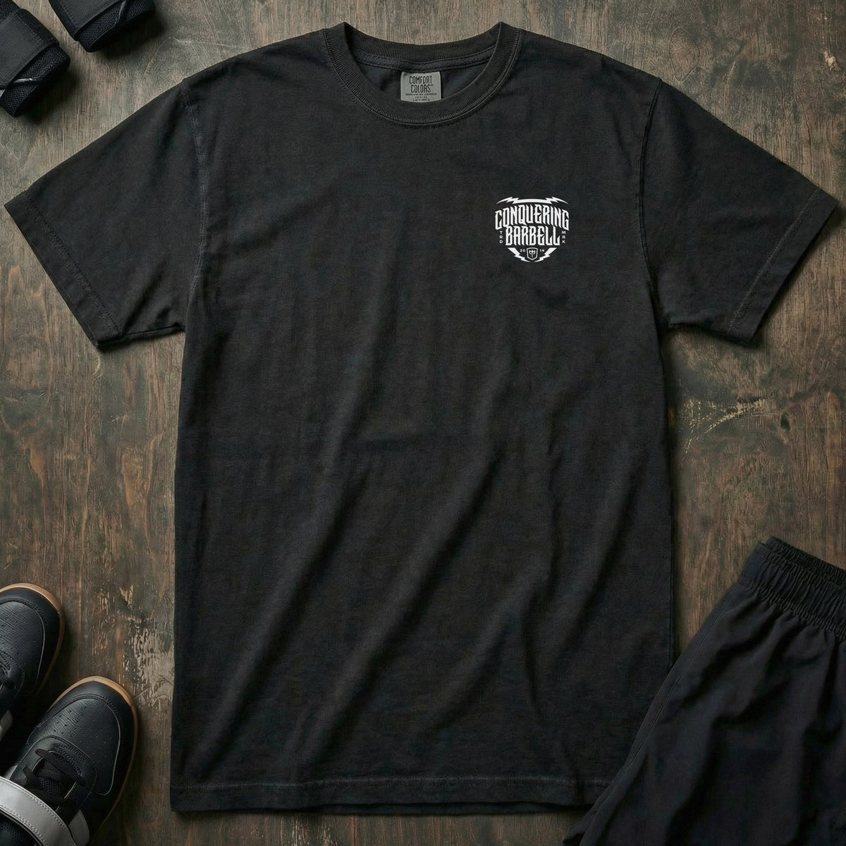 Conquer Since Day One relaxed fit tee in Black