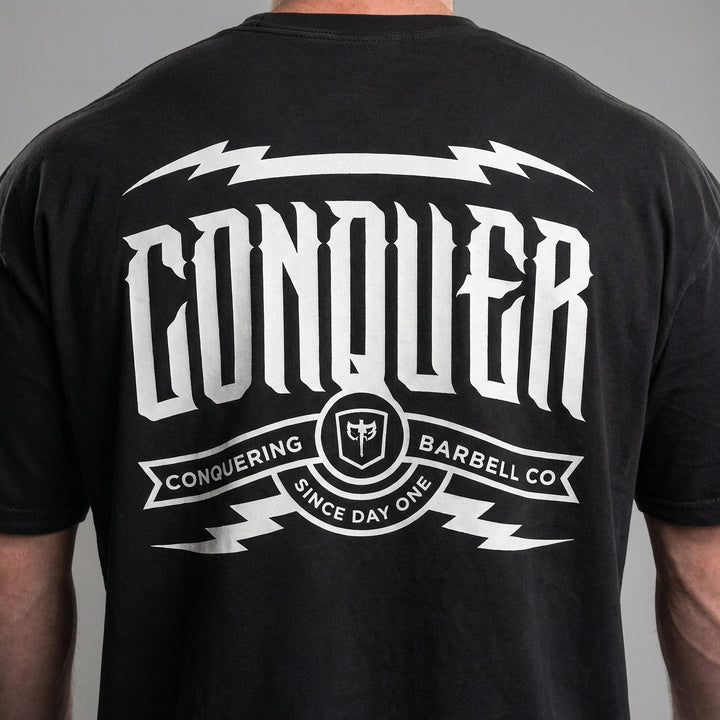 Conquer - Since Day One - Relaxed Fit tee - Conquering Barbell