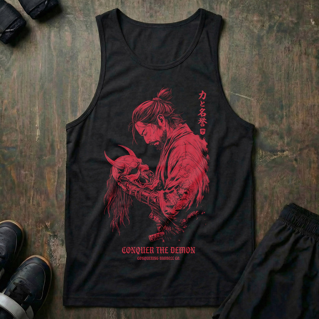 Conquer the Demon tank top in Black
