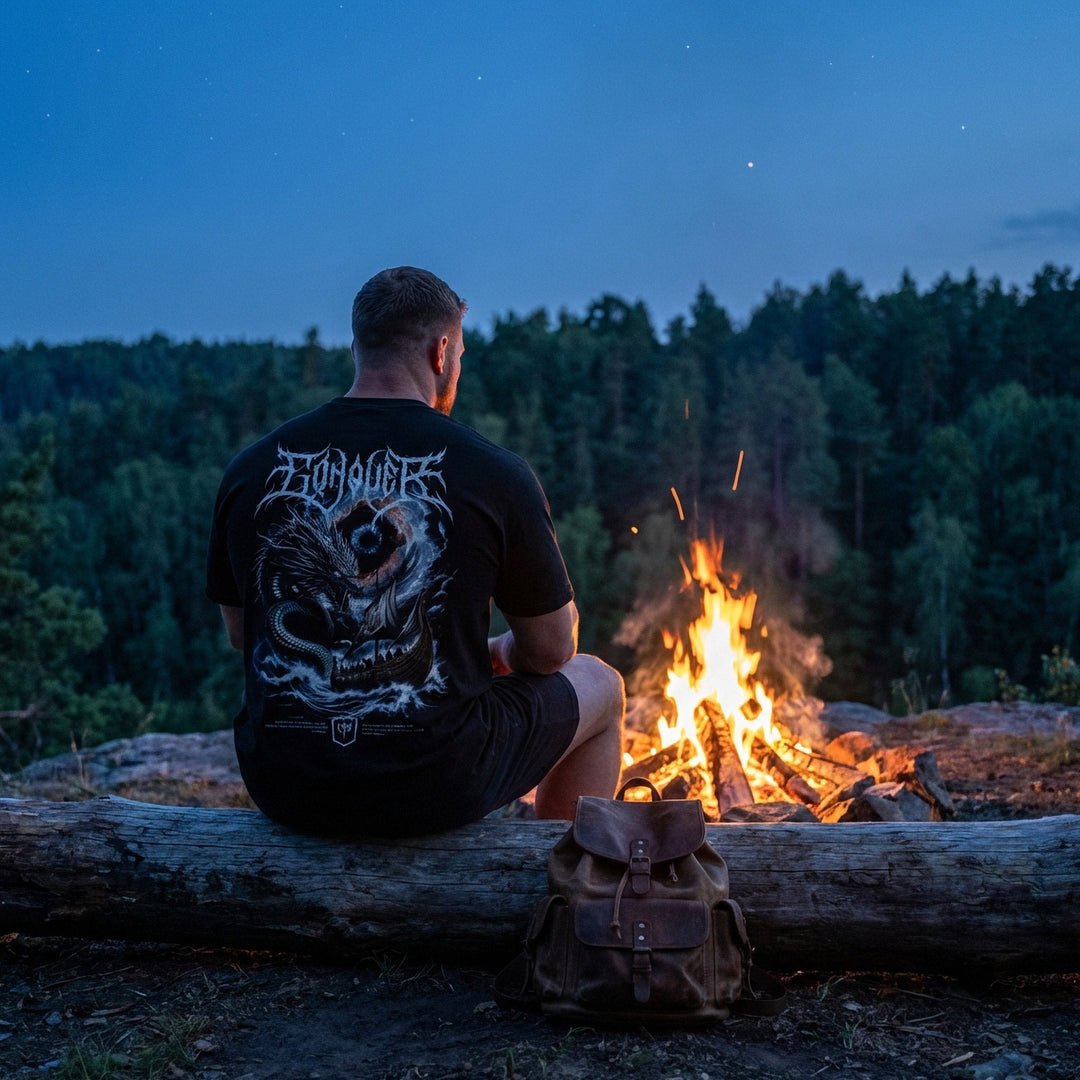 Conquer the Storm relaxed fit tee in Black