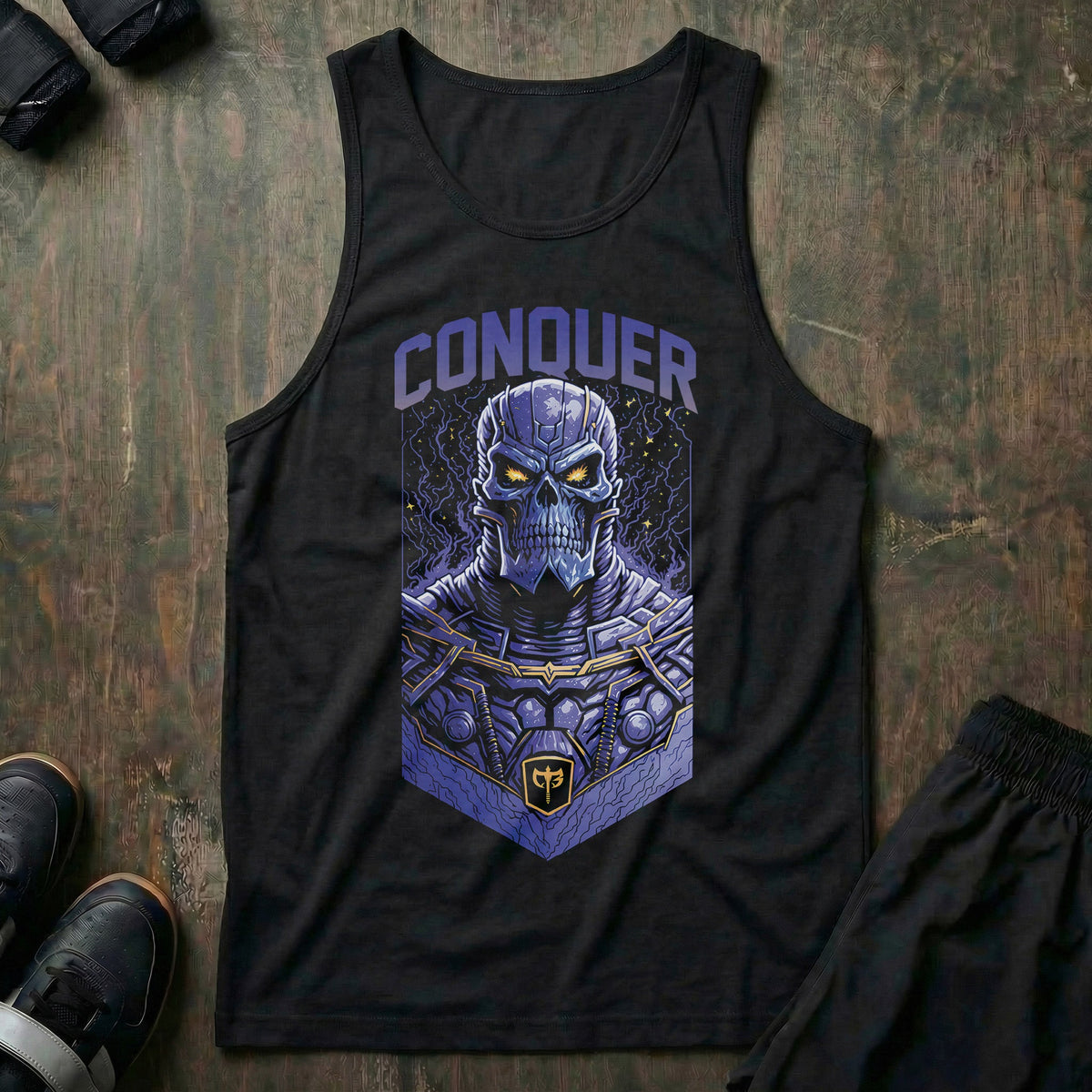 Conquer the Universe tank top in Black