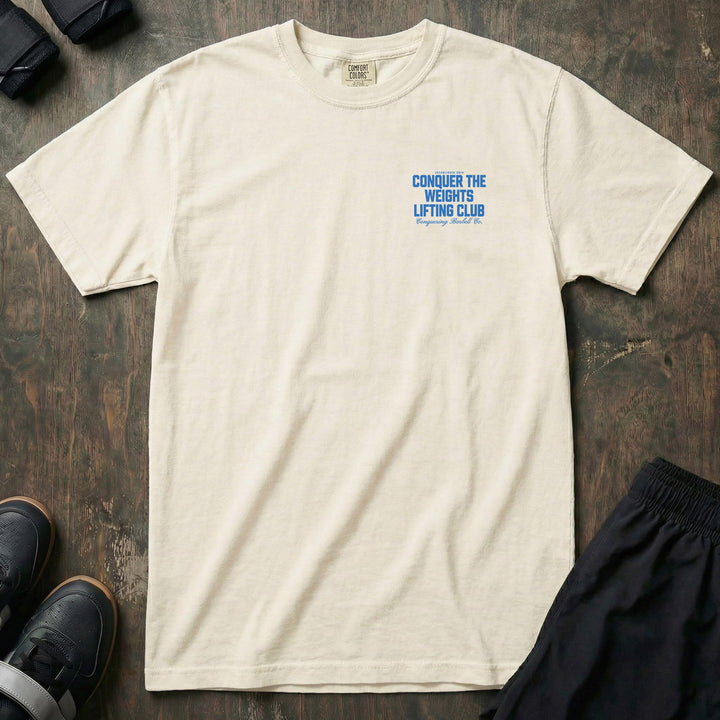 Conquer the Weights Lifting Club - Relaxed Fit tee - Conquering Barbell