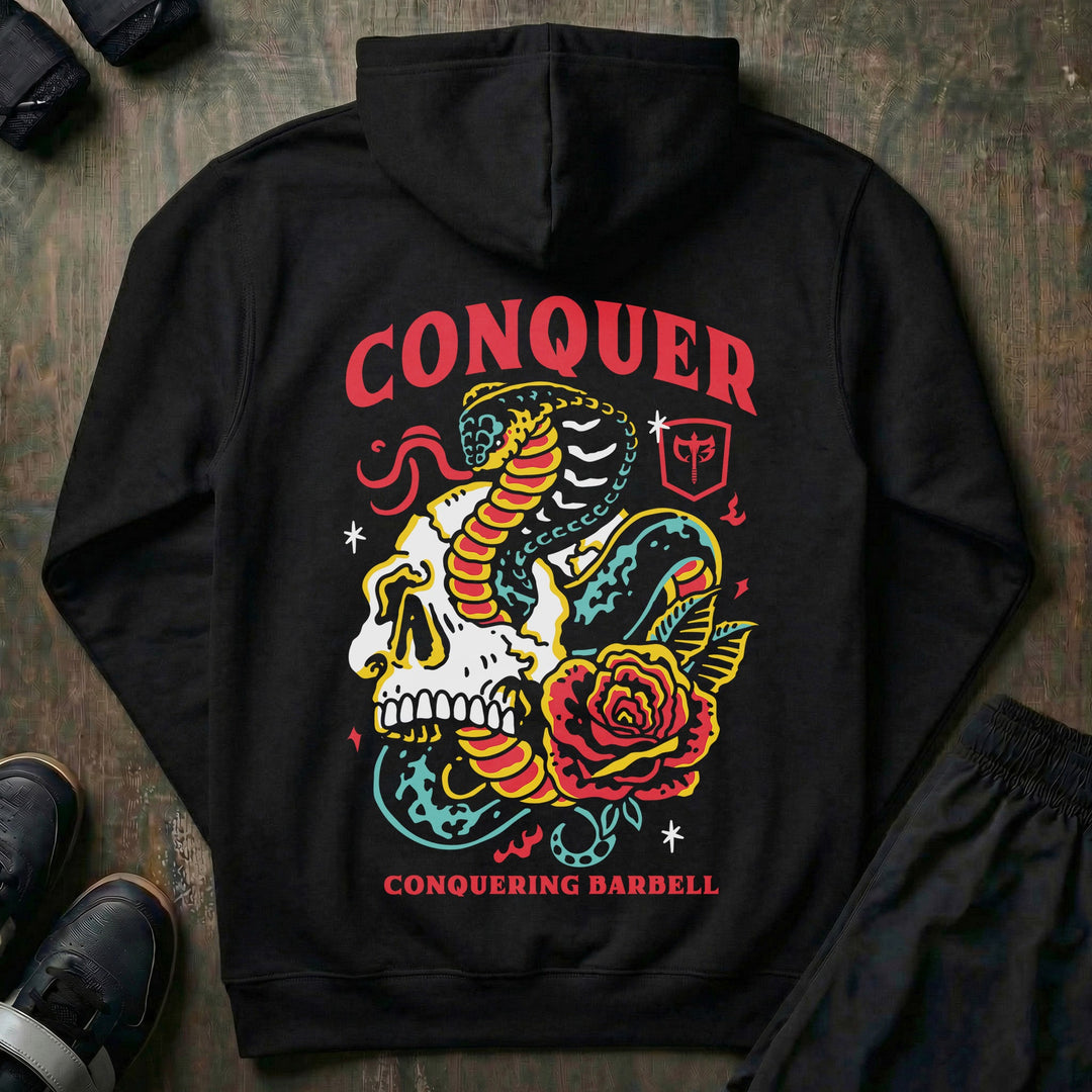 Conquer Till Death pullover hoodie in Black