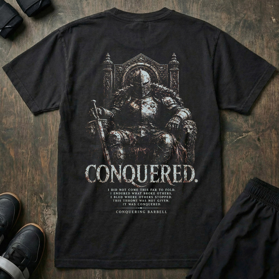 Conquered. relaxed fit tee in Black