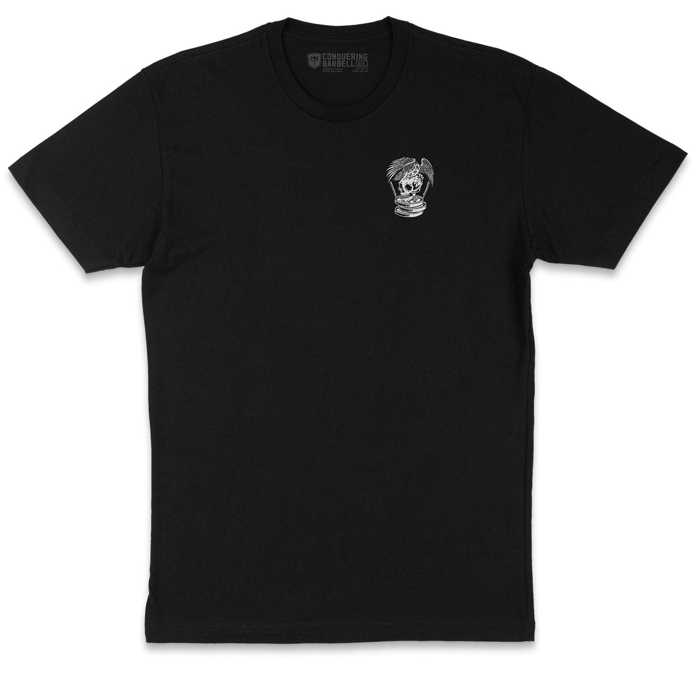 Conquering Barbell Eagle Powerlifting - Black Tee - Conquering Barbell