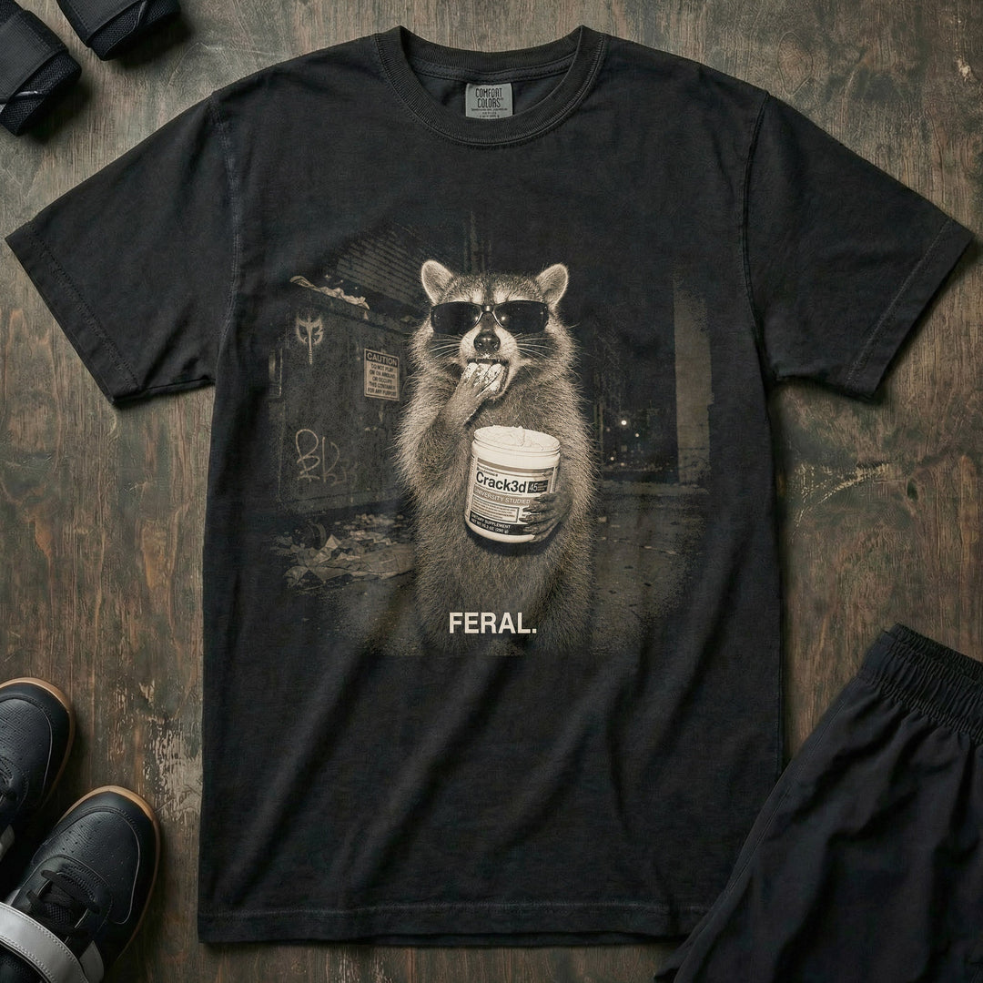 Crack3d Feral relaxed fit tee in Black