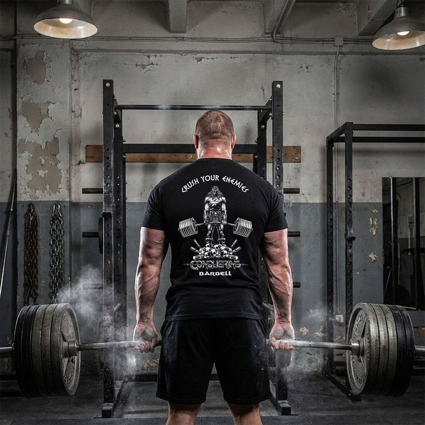 Crush Your Enemies Tee - Conquering Barbell