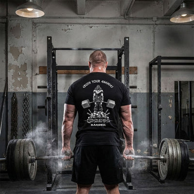 Crush Your Enemies Tee - Conquering Barbell