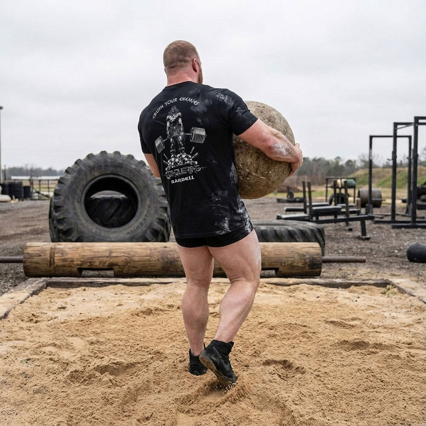Crush Your Enemies Tee - Conquering Barbell