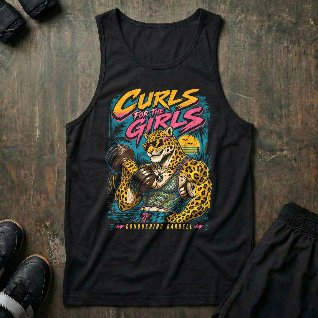 Curls for the Girls - Tank Top - Black front