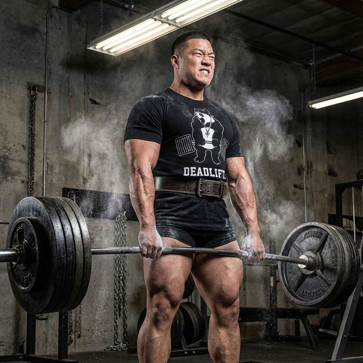 Deadlift Panda Tee - Conquering Barbell