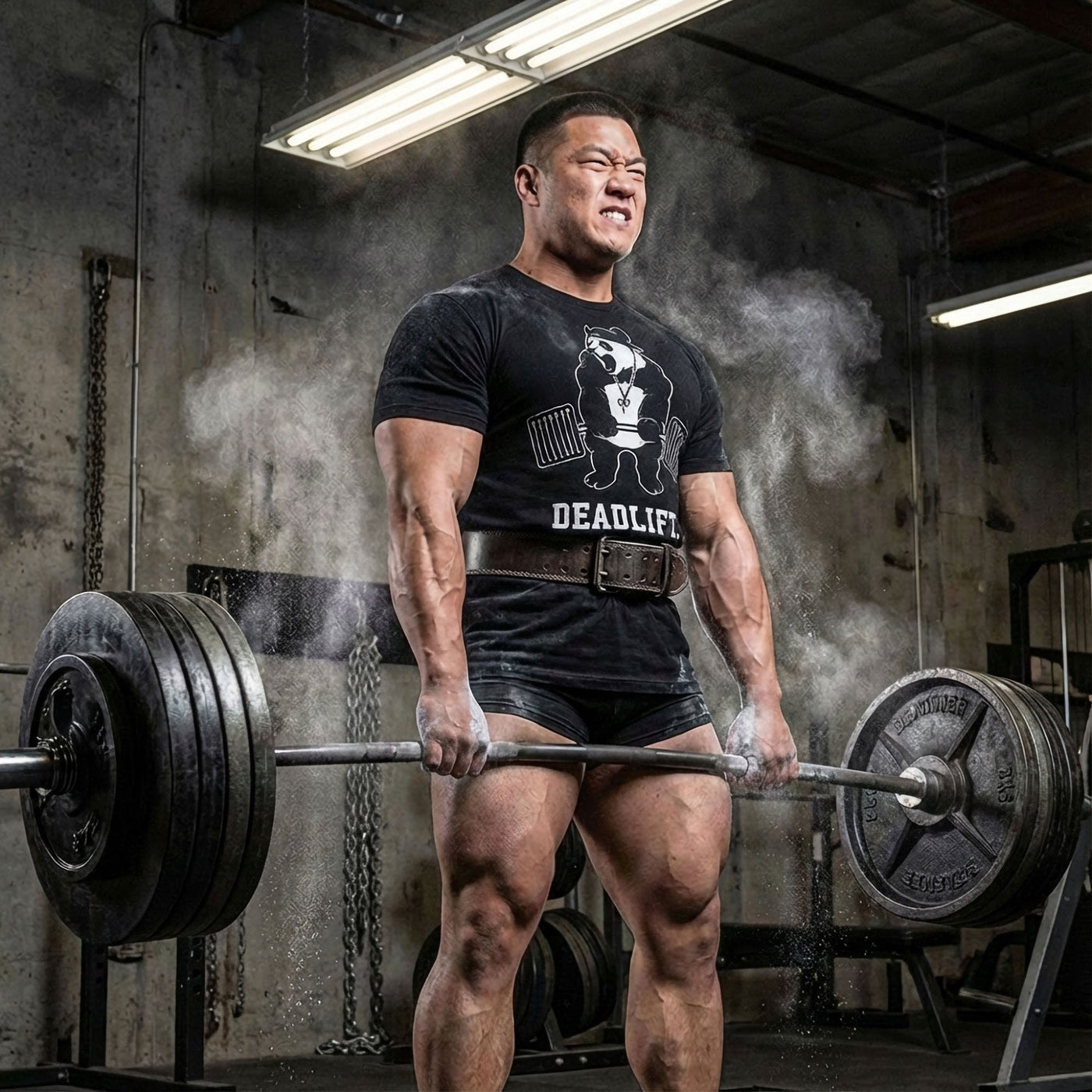 Deadlift Panda Tee - Conquering Barbell