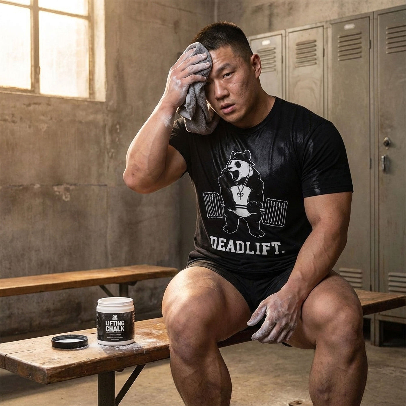 Deadlift Panda Tee - Conquering Barbell