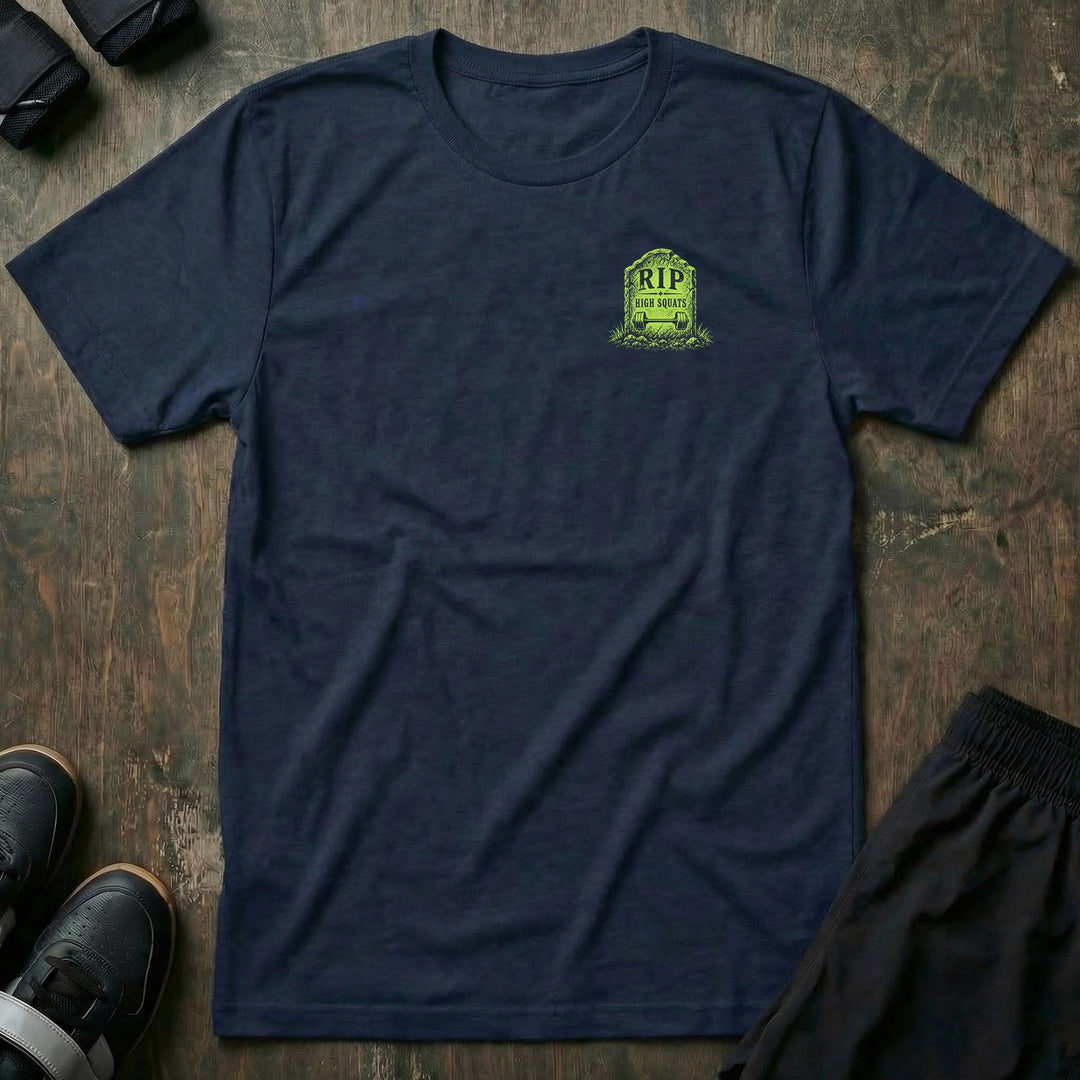 Depth or Death tee: a skeleton buried beneath the surface