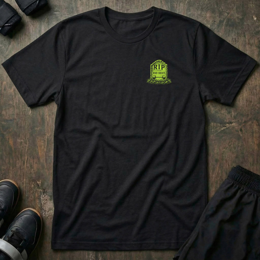 Depth or Death tee: a skeleton buried beneath the surface