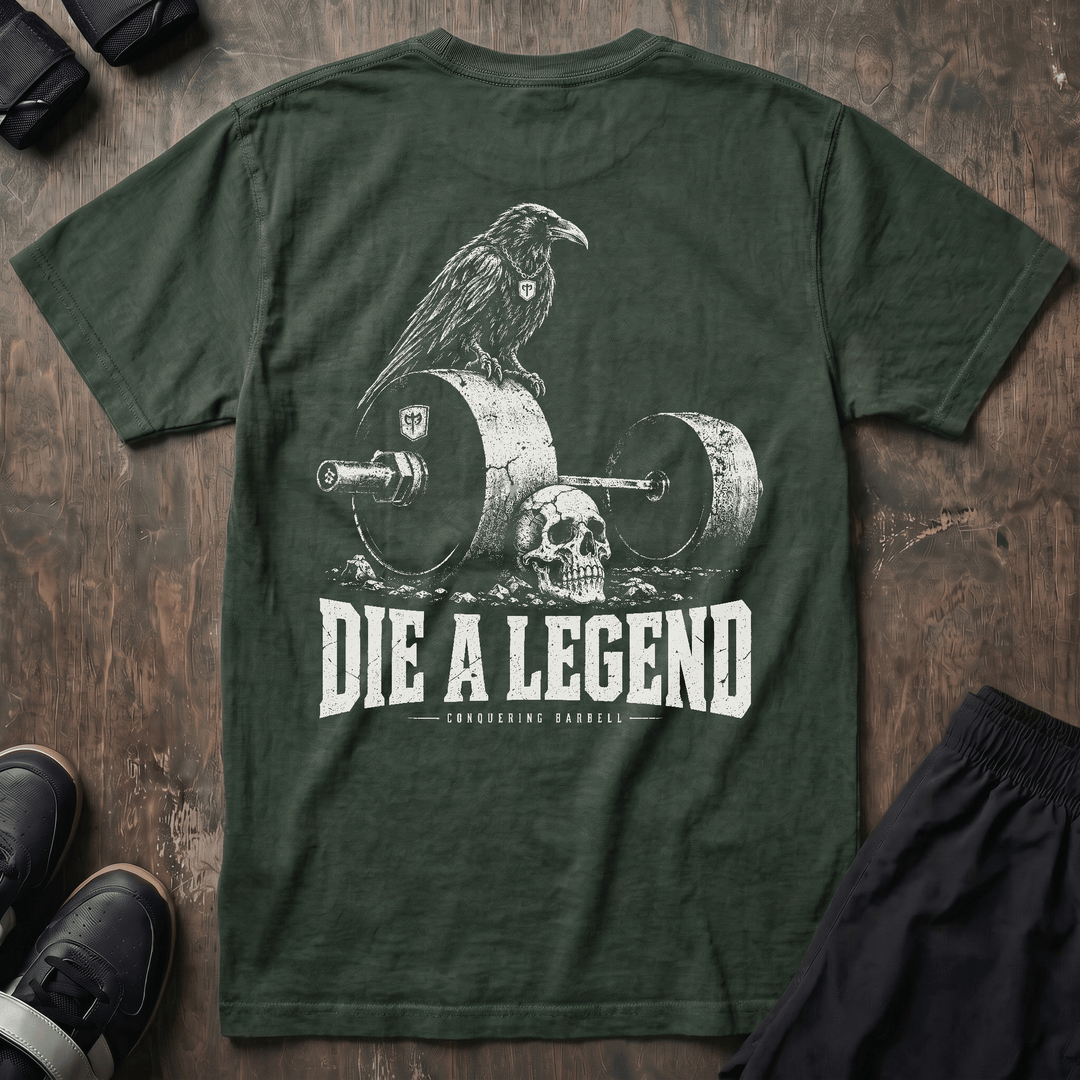 Die a Legend relaxed fit tee in Moss