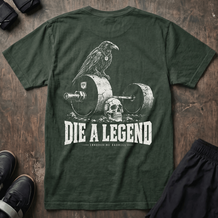 Die a Legend relaxed fit tee in Moss