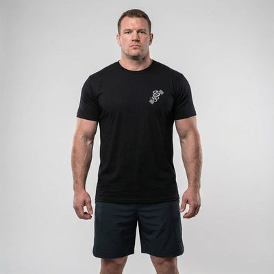 Don't Tread on Me - Black Tee - Conquering Barbell