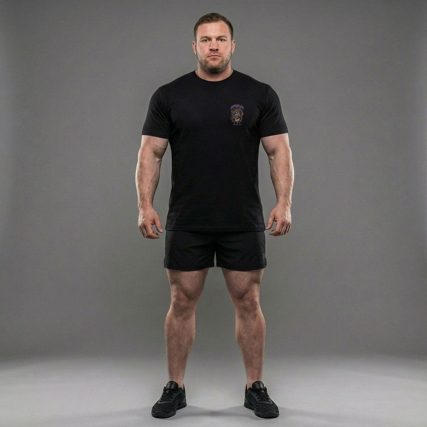 Dragon Skull - Black Tee - Conquering Barbell