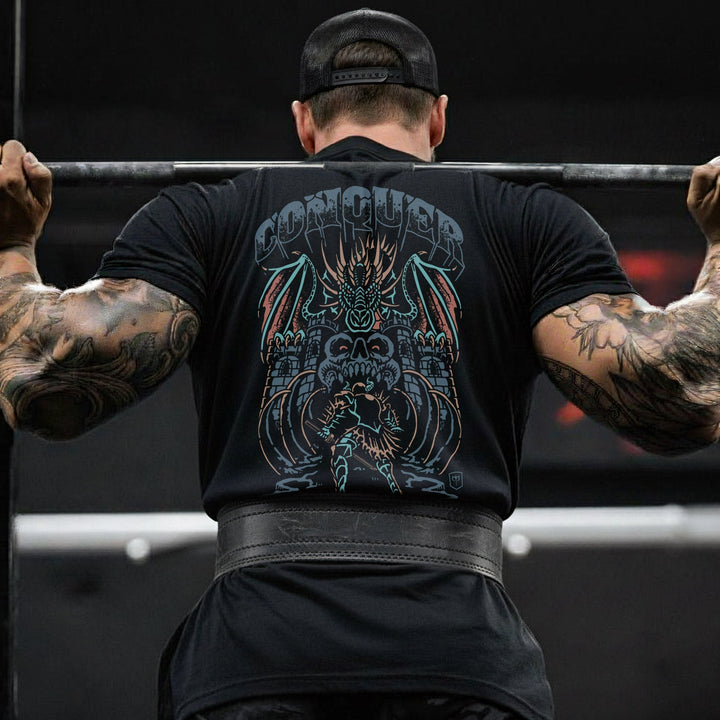 Dragon Warrior - Black Tee - Conquering Barbell
