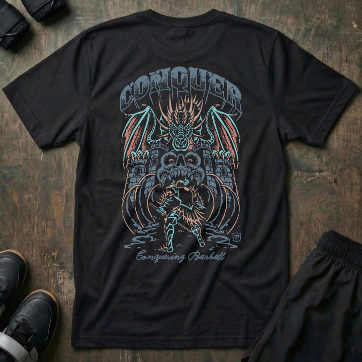 Dragon Warrior - Black Tee - Conquering Barbell