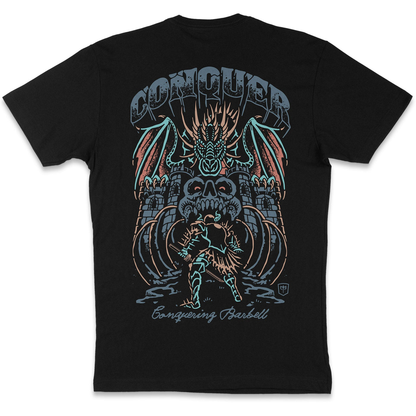 Dragon Warrior - Black Tee - Conquering Barbell