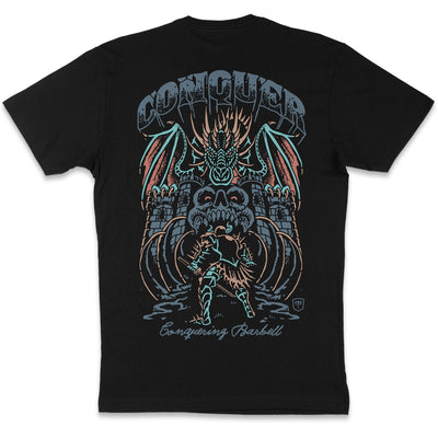 Dragon Warrior - Black Tee - Conquering Barbell