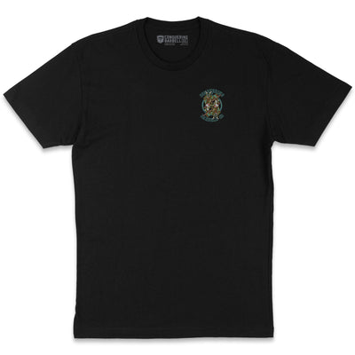 Dual Samurai - Black Tee - Conquering Barbell