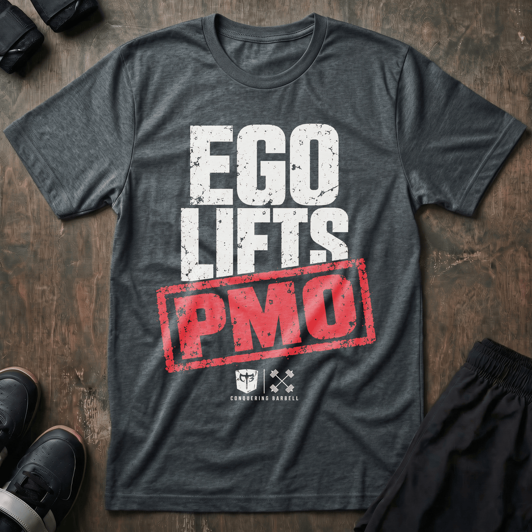 Ego Lifts PMO tee in Heather Heavy Metal