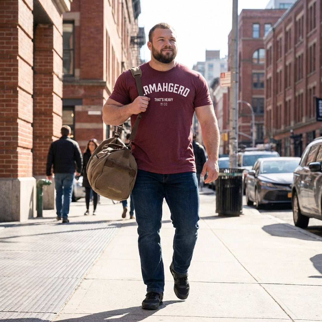 Ermahgerd tee in Maroon