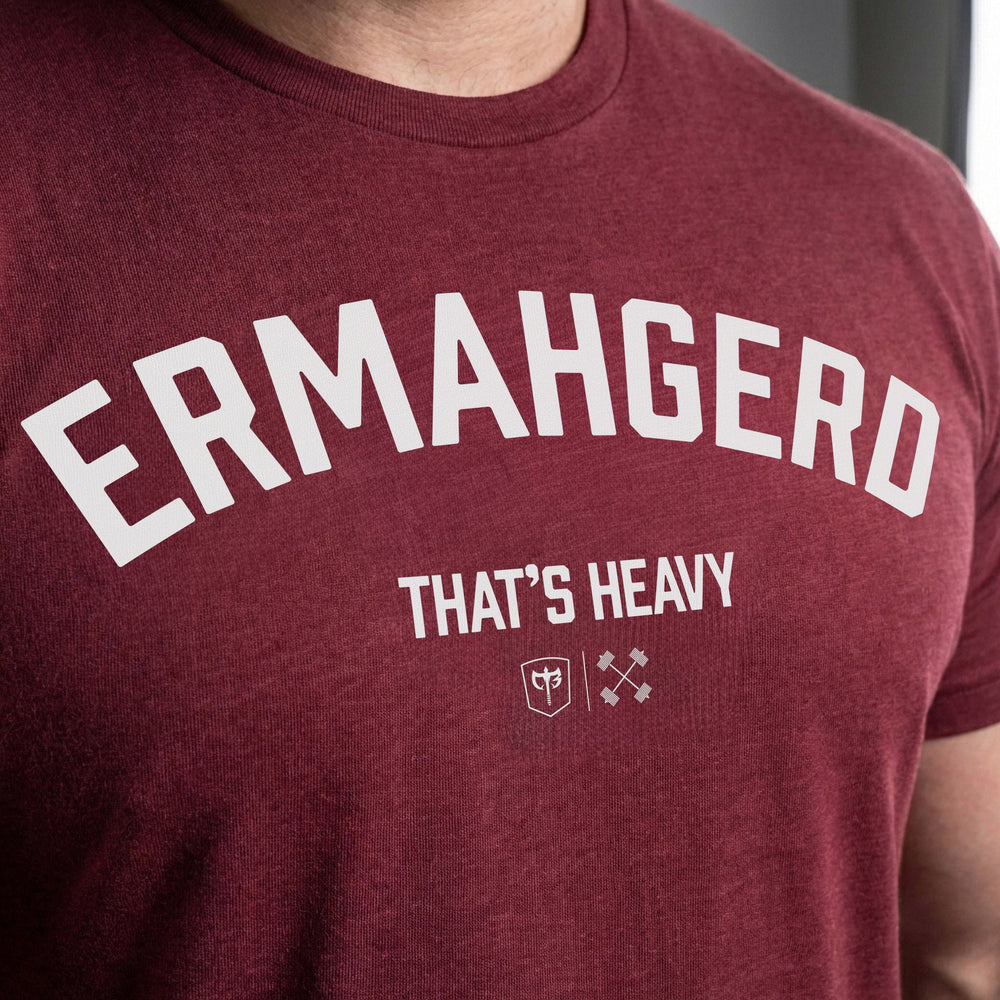 Ermahgerd tee in Maroon