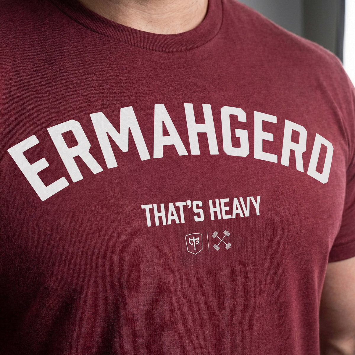 Ermahgerd tee in Maroon