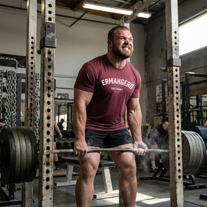 Ermahgerd tee in Maroon