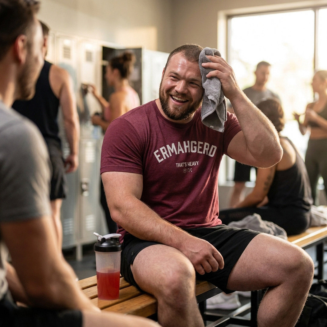 Ermahgerd tee in Maroon