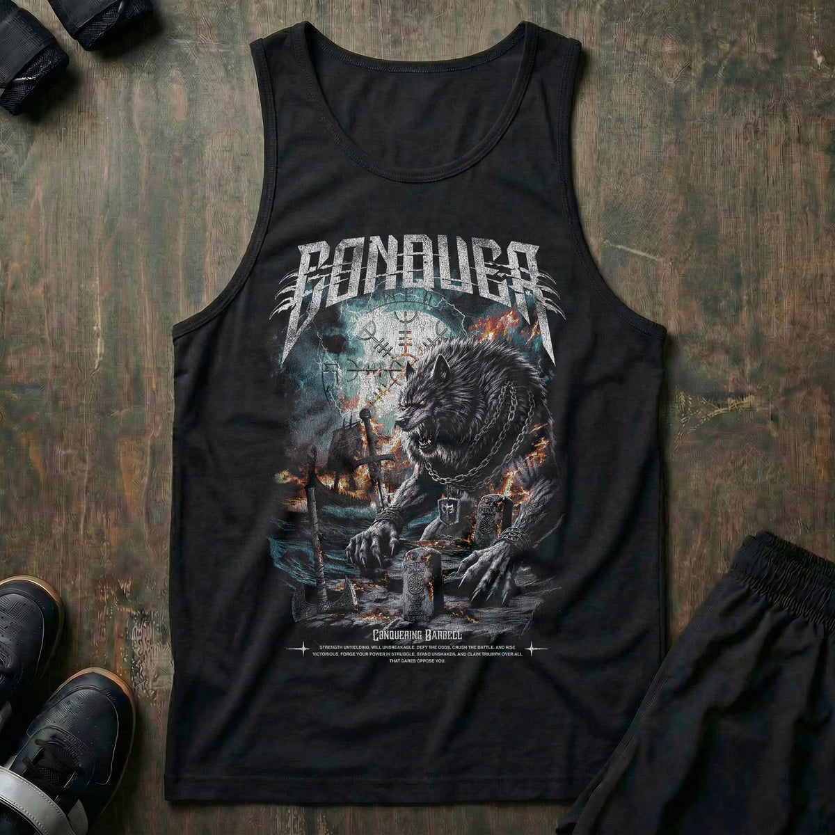 Fenrir tank top in Black