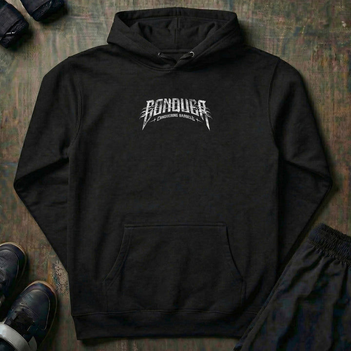 Fenrir pullover hoodie in Black, front